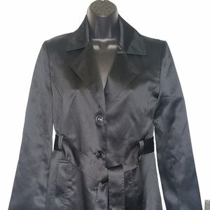 Express Design Studio Satin Trench Coat. Unique!